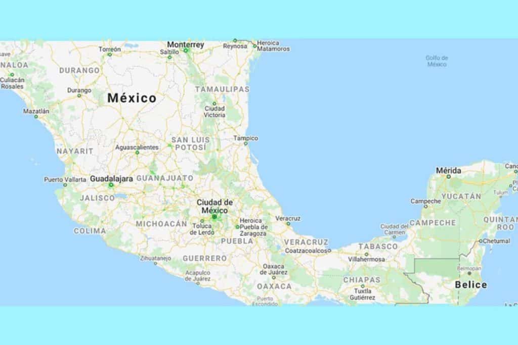 Carte de la couverture mobile Movistar au Mexique, carte sim mexique